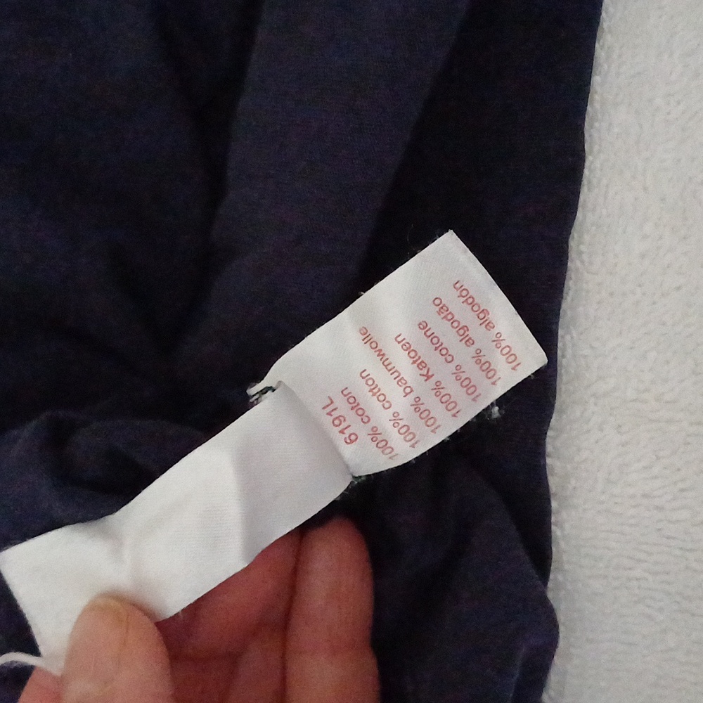 Lacoste Live Paris rare crewneck long sleeve navy tshirt 6 M/L - Picture 9 of 15